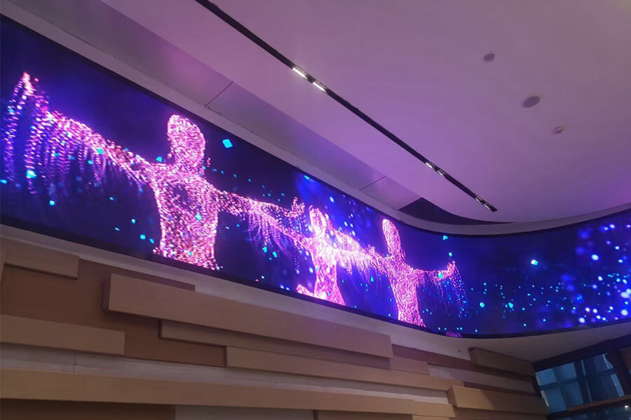 curved indoor led display