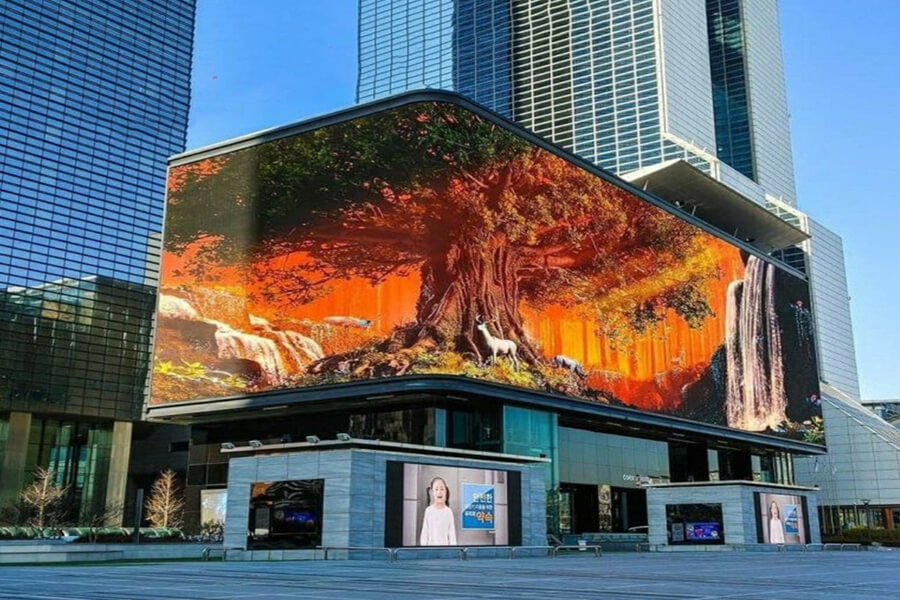 outdoor curved led display