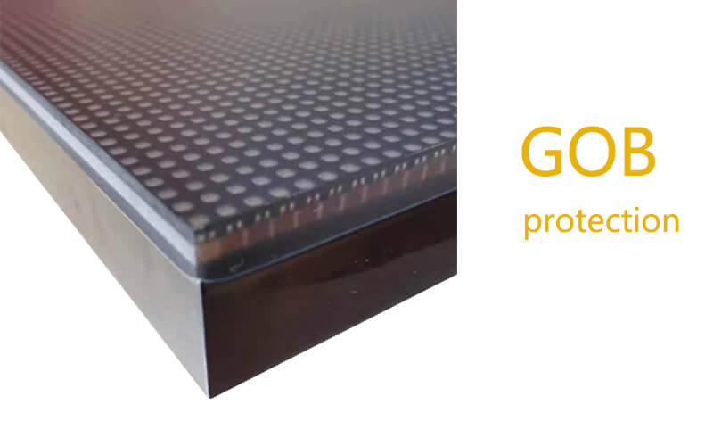 LED poster GOB protection