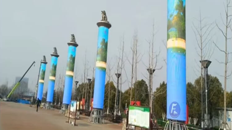 Outdoor LED Cylinder Display